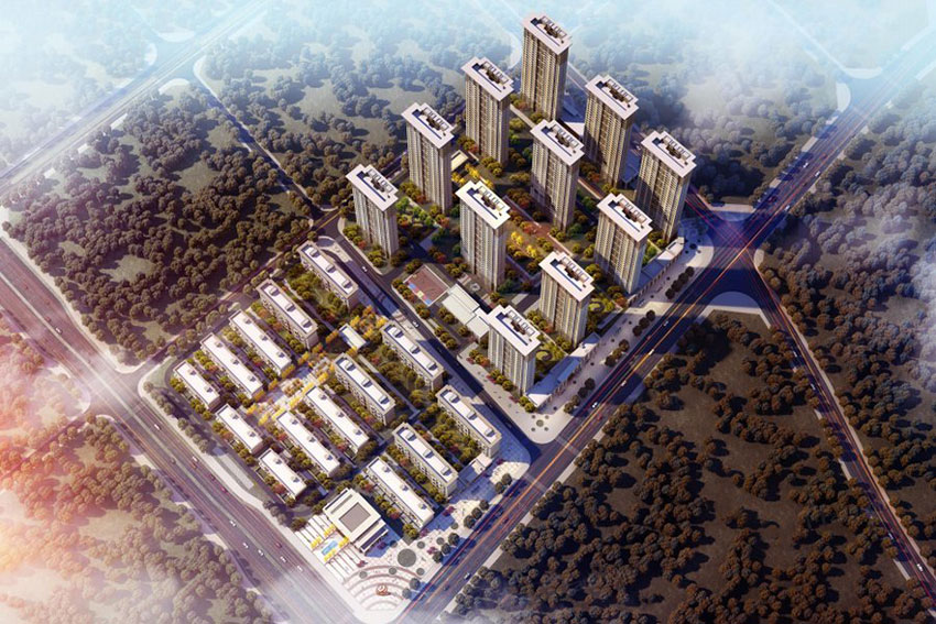 阳光城新城樾府项目位于荷塘升龙大道与向阳路交汇处以北