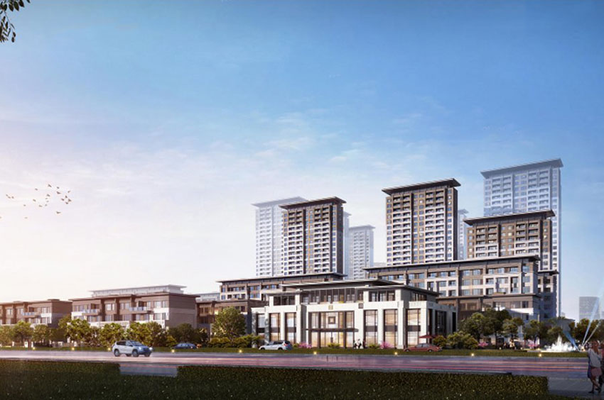 阳光城新城樾府项目位于荷塘升龙大道与向阳路交汇处以北