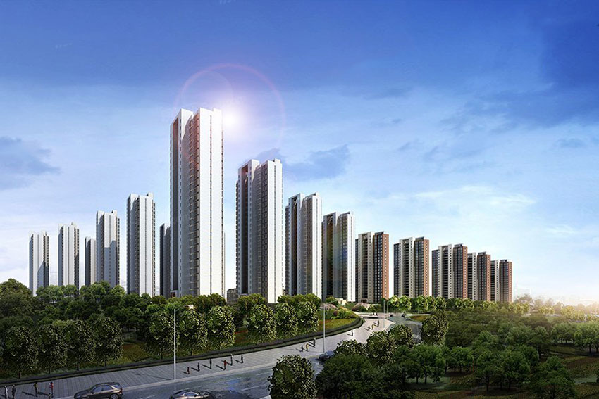 金茂悦项目位于株洲长郡中学旁（田心大道与田林路交汇处）