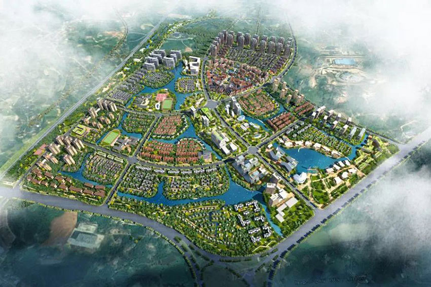 绿地21城项目位于云龙示范区云水路与云田路交汇处（方特欢乐世界西侧）