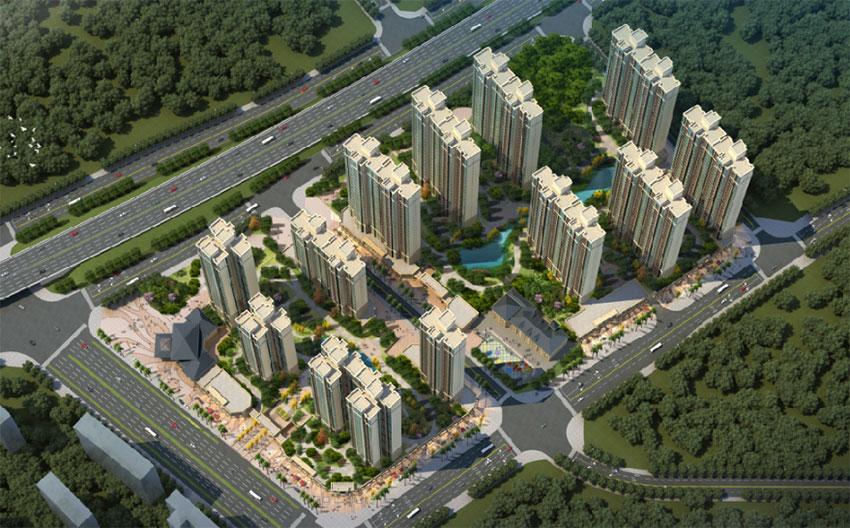 云发藏龙湾项目位于云龙区学林路与应迎宾大道交汇处