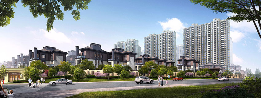 华晨云溪湾项目位于云龙示范区云峰大道与云水路交汇处