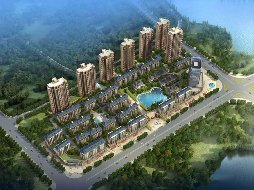 盛世金龙湾项目位于株洲云龙示范区玉龙路磐龙湖湿地公园旁