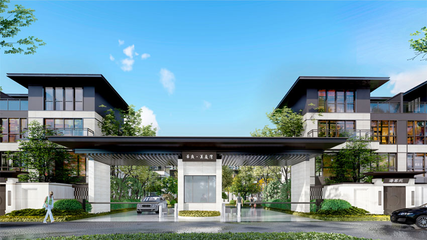 美庭湾项目位于常宁市西二环华岁商贸城西侧