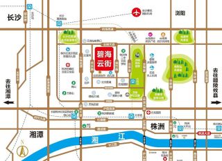 株洲石峰区碧海云街为您提供该项目区位图欣赏