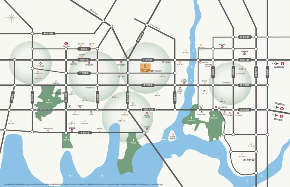 滨水天宸项目位于岳阳五里牌路东段市交通局西（东升小学斜对面）