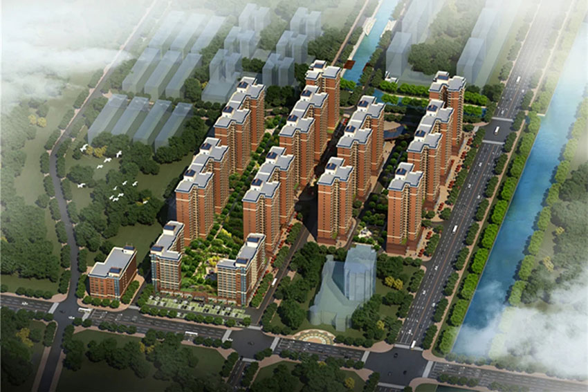 华苑金逸华府项目位于霞阳大道与神农大道交界处