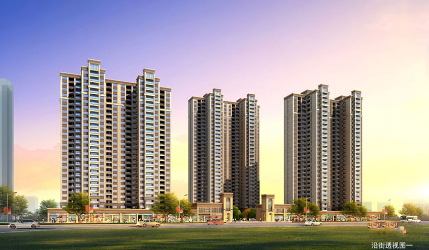 华城学府项目位于茶陵县茶水南路