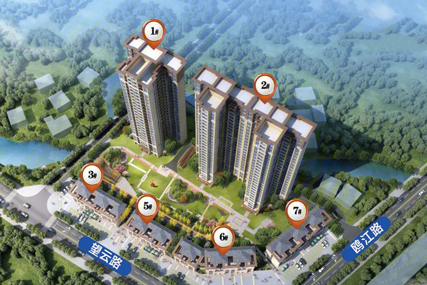 东阳君悦项目位于茶陵望云街和欧江路交汇处