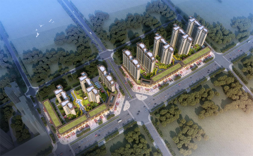 中心嘉园项目位于茶陵犀城大道与紫阳街交汇处