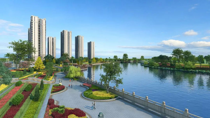 聚龙九号项目位于迎宾大道与攸水大道交汇处