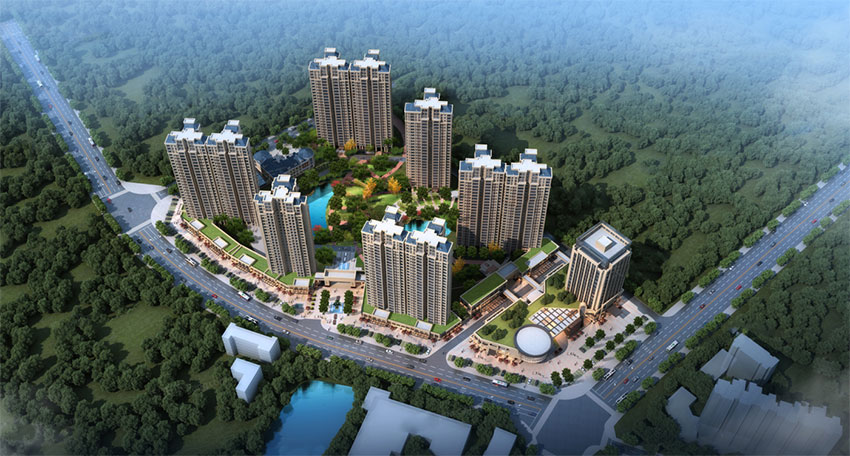 跃达幸福里项目位于渌口伏波大道与幸福里路交汇处（广源家居建材城后门斜对面）