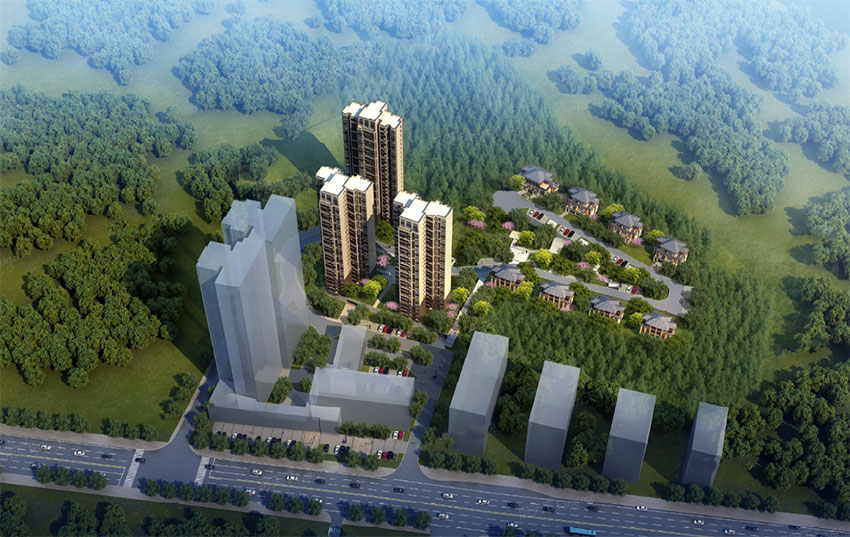 金路花园高城苑项目位于渌口区伏波大道（公路局旁）