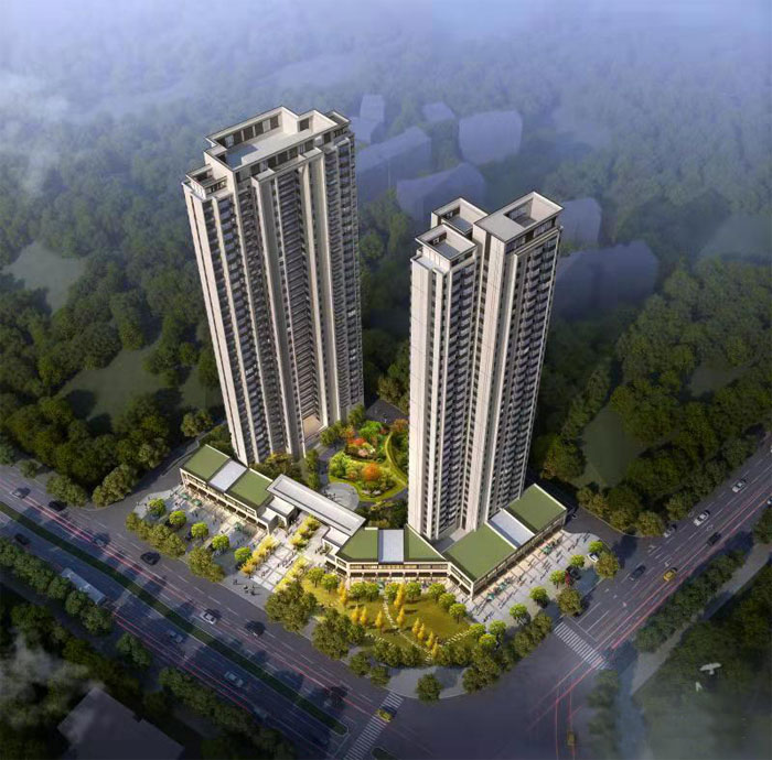 藏龙福邸项目位于石峰区时代路与藏龙路交汇处