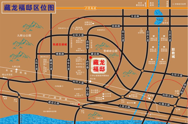 藏龙福邸项目位于石峰区时代路与藏龙路交汇处