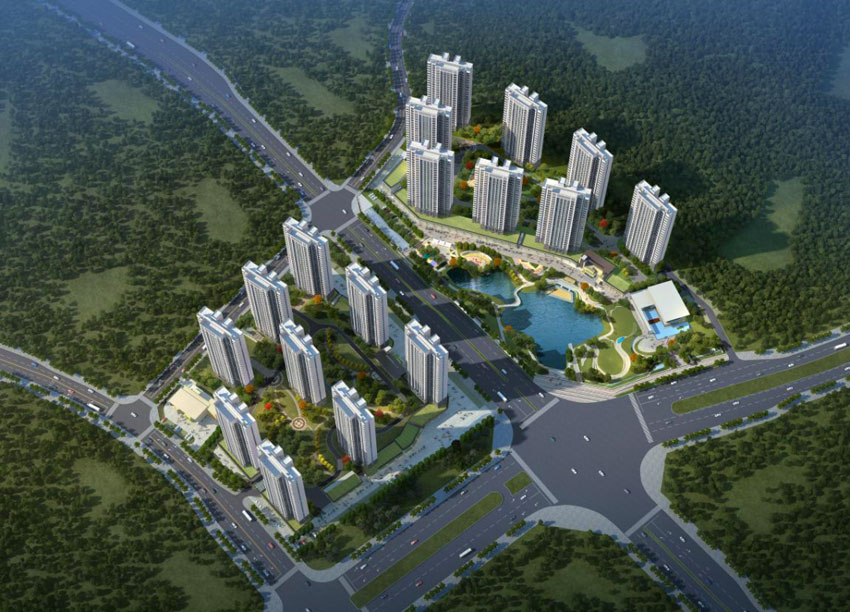 长房君悦公馆项目位于株洲田心大道与中车大道交汇处(长郡旁)