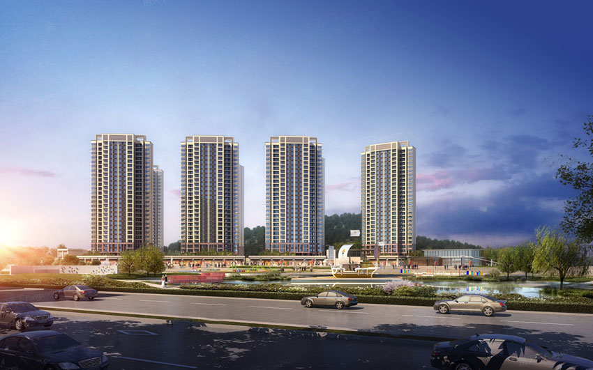 长房君悦公馆项目位于株洲田心大道与中车大道交汇处(长郡旁)