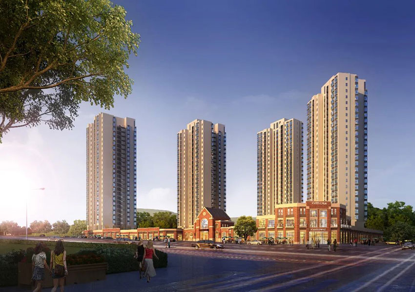 江山公馆项目位于株洲市青龙湾第五代建筑营销会馆