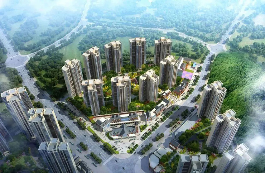 望江学府项目位于青龙湾小镇伟人路奥莱营销会馆