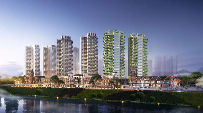 滨江国际项目位于青龙湾小镇伟人路奥莱营销会馆