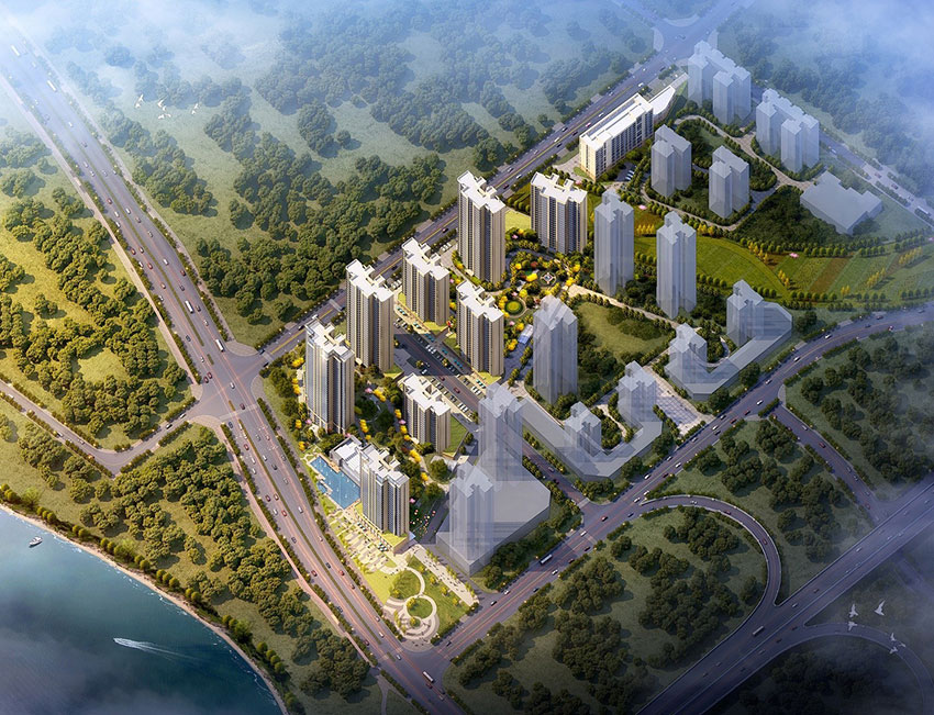 旭辉湘江汇项目位于石峰清霞路16号