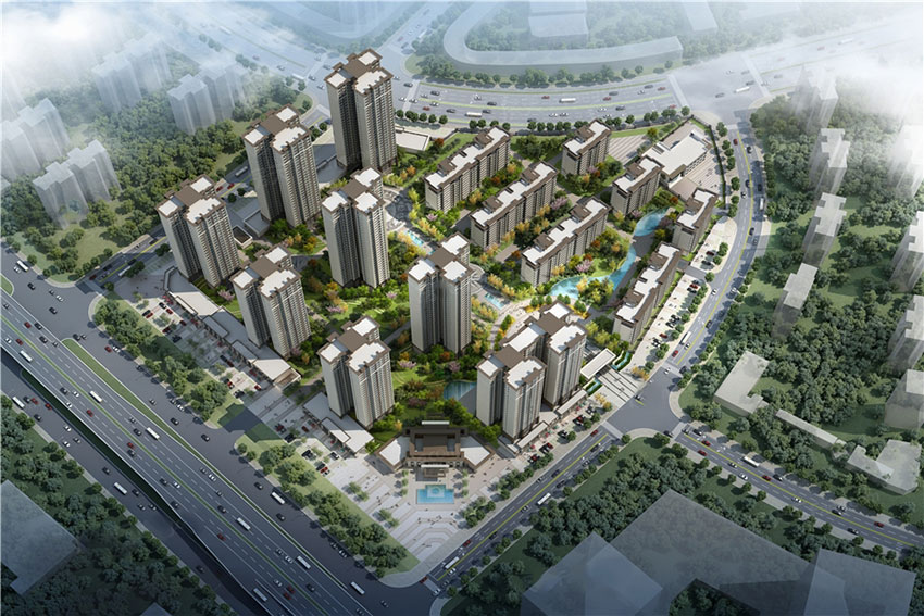 雪峰山壹号项目位于石峰田心立交桥时代大道与迎宾大道交汇处北200米