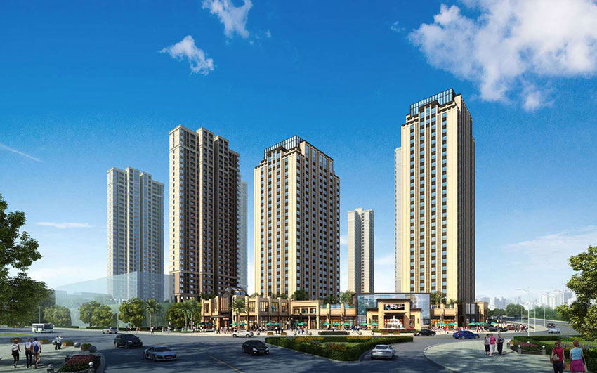 华晨翡翠湾项目位于石峰区天桥街与建设北路交汇处