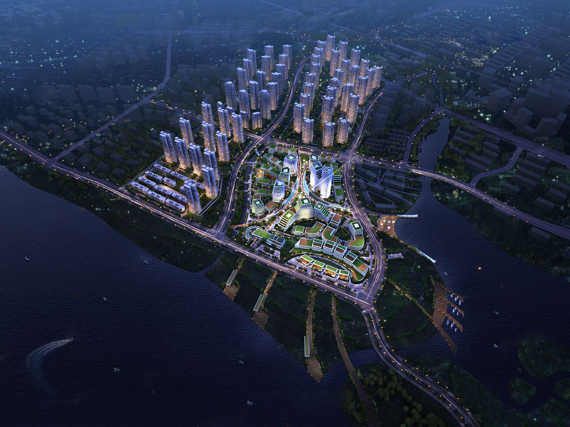 绿地智慧生态城项目位于石峰株洲环保大道与铜霞路交汇处