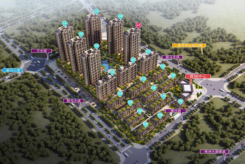 珺钰府项目位于天元新马东路69号(新马东路与隆兴路交汇处)