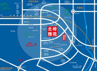 株洲石峰区北岭雅苑为您提供该项目区位图欣赏