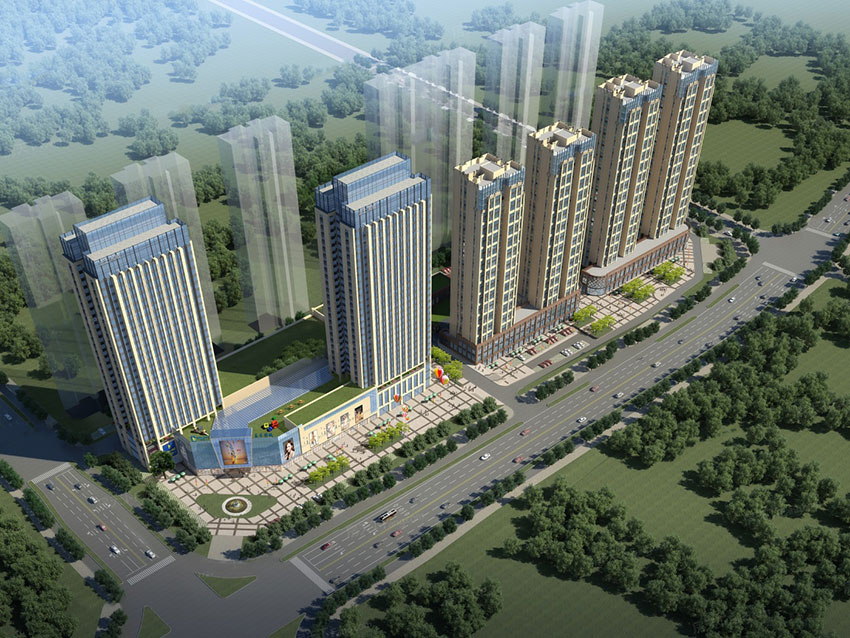 型格U公馆项目位于株洲大道与莲花路交汇处