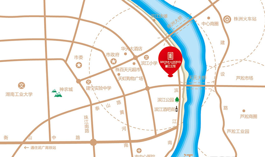 湘江公馆项目位于天元滨江南路198号（市政协旁）