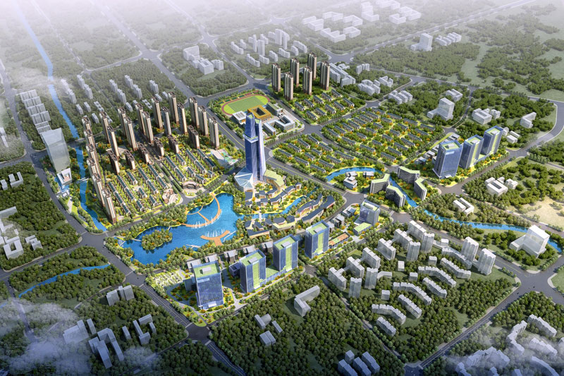 禾田生态智慧城&middot;长一府项目位于天元创业大道与栗雨南路交汇处