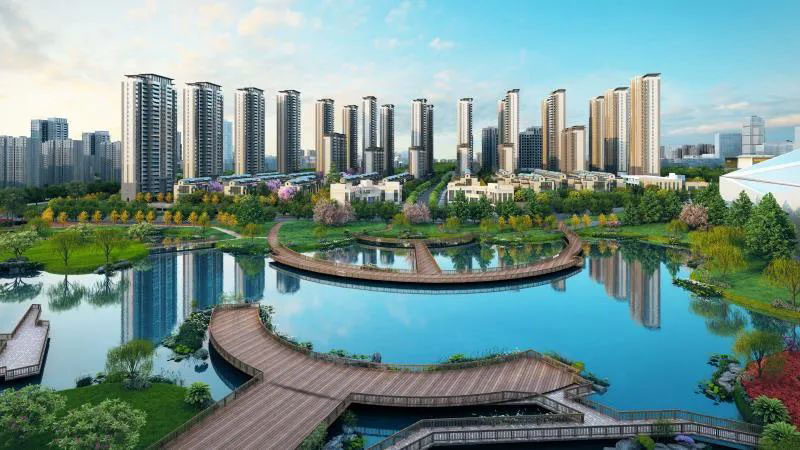 禾田生态智慧城&middot;长一府项目位于天元创业大道与栗雨南路交汇处