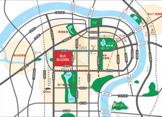 株洲天元区泰山国际为您提供该项目区位图欣赏