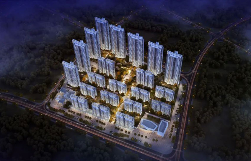 蔷薇熙岸项目位于天元万丰湖畔（仙月环路与万丰路交汇处）