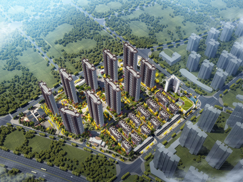 圣桦D6区项目位于天元武广新城玥塘路