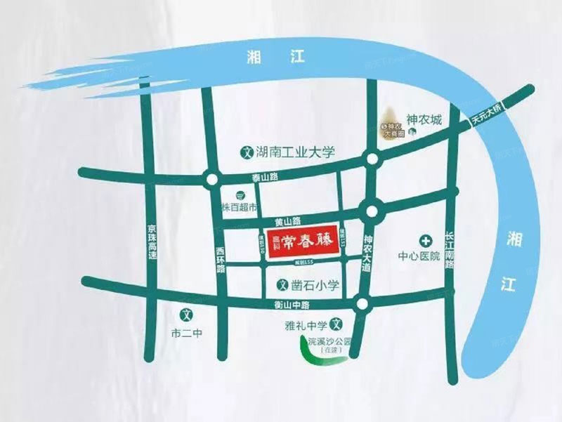 高科常春藤项目位于天元泰山西路工大正对面