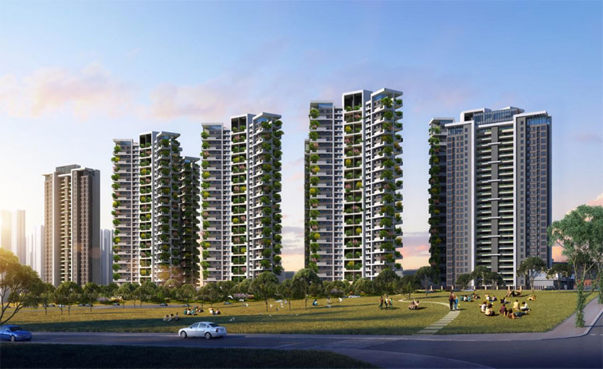 中天麓台项目位于天元炎帝大道市二中附小旁