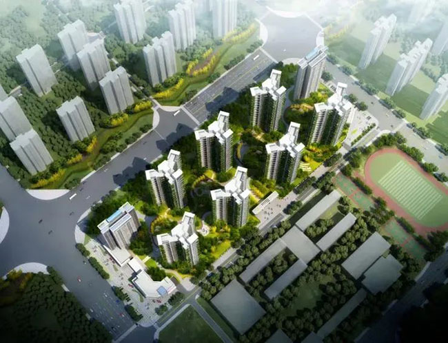 中天麓台项目位于天元炎帝大道市二中附小旁