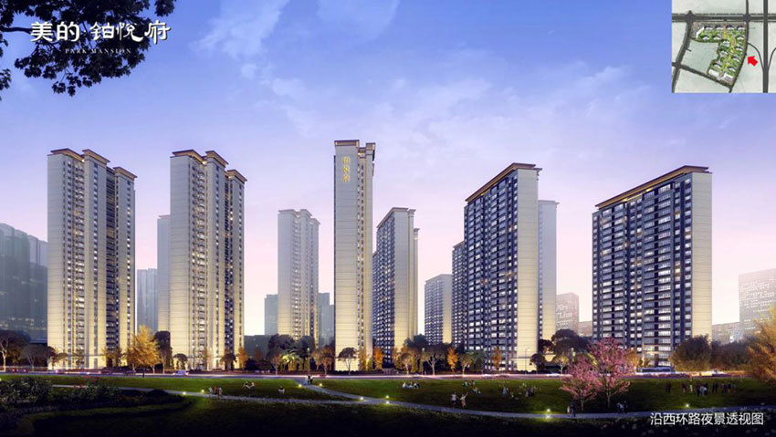 美的铂悦府项目位于天元区泰山西路与栗合路交汇处