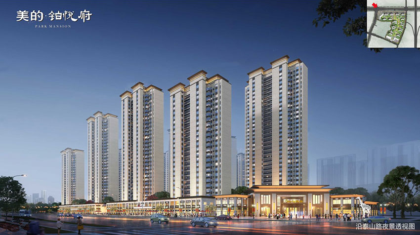 美的铂悦府项目位于天元区泰山西路与栗合路交汇处