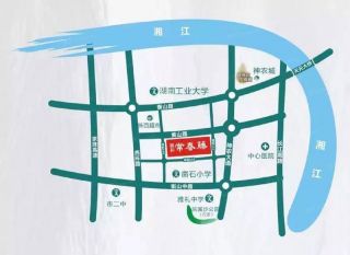 株洲天元区高科常春藤为您提供该项目区位图欣赏