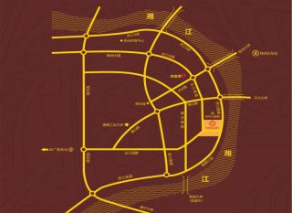 株洲天元区财富湘江为您提供该项目区位图欣赏