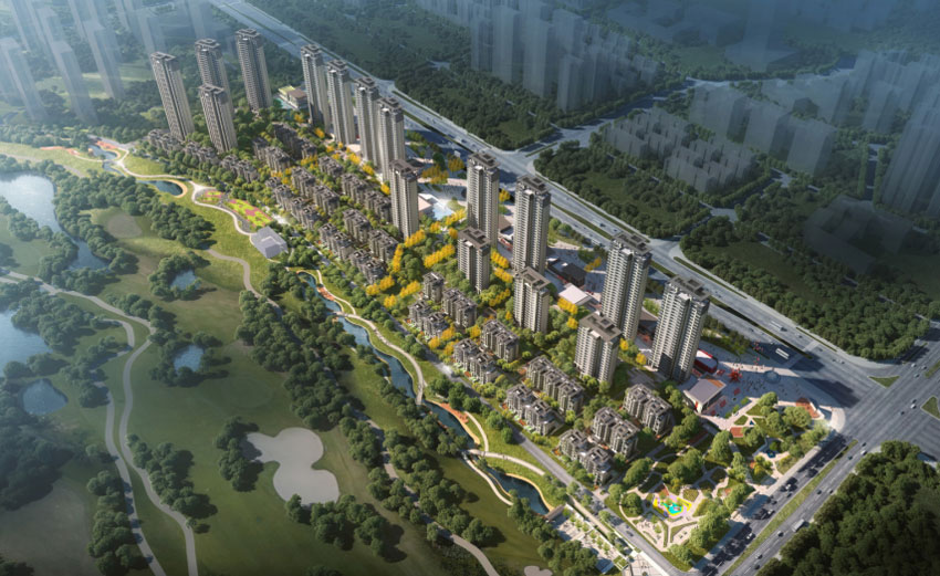 长房湘江府项目位于株洲天元南衡山中路与神农大道交汇处