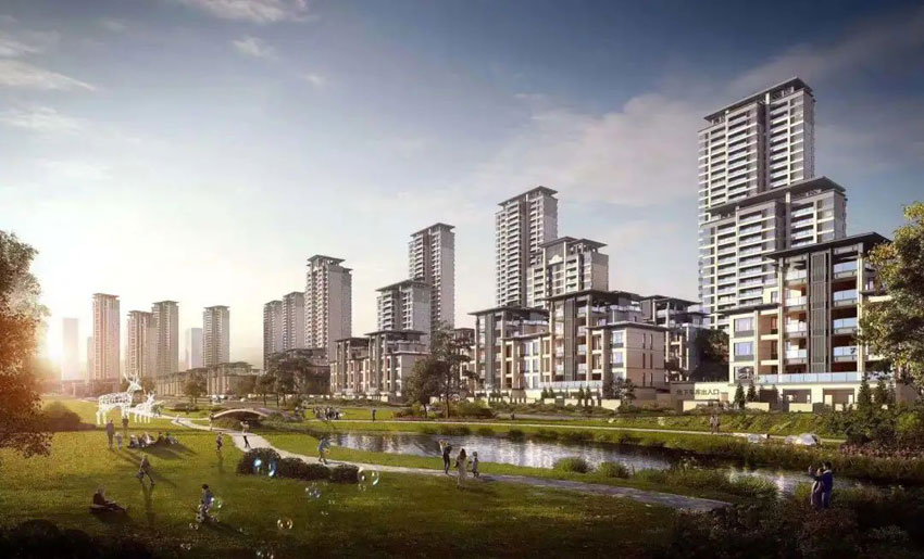 长房湘江府项目位于株洲天元南衡山中路与神农大道交汇处