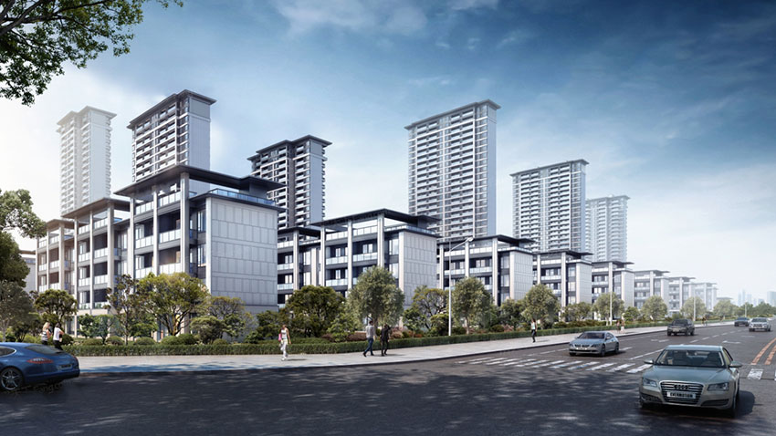 美墅湾项目位于天元衡山中路与湘山路交口