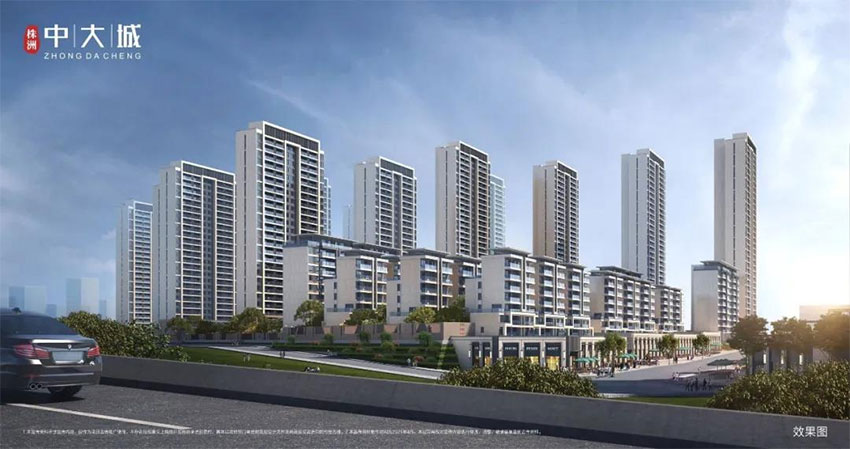 中大城项目位于天元区株洲大道与莲花路交汇处