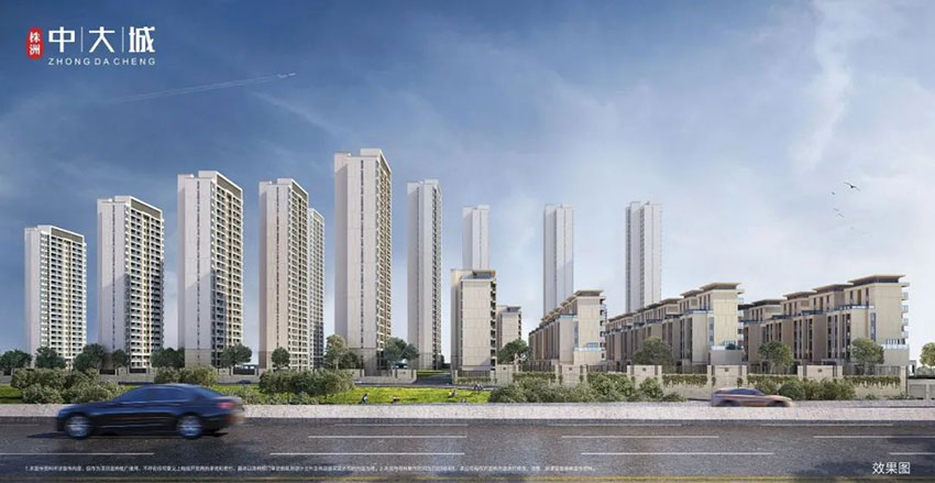 中大城项目位于天元区株洲大道与莲花路交汇处