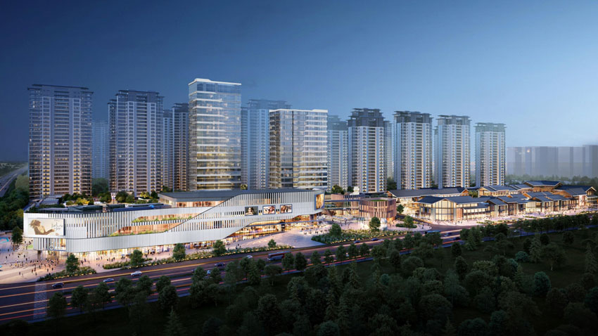 建发央著项目位于株洲天元神农大道与黄河北路交会处